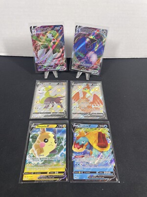 ebay pokemon cards vmax Lot of 6 RARE Pokemon Cards - VMAX, V & More Mixed Sets. Beautiful  Condition