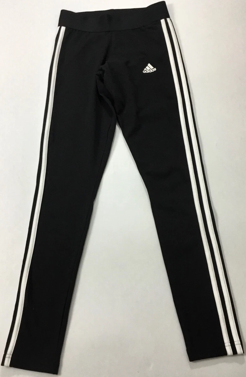 adidas 3 stripe legging in black womens girls size small GL0723