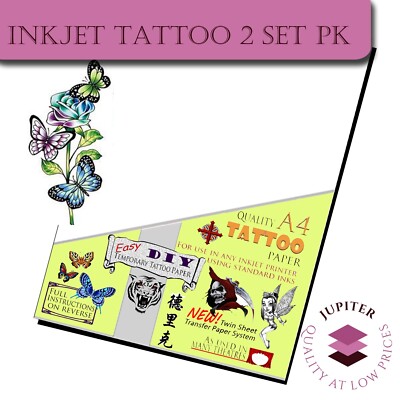 Temporäres Tattoo Transferpapier - eBay Best - Tattoos Wasserdicht Inkjet 2 Sets