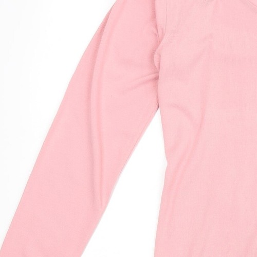 NEXT Womens Orange Square Neck Acrylic Blend Jumper Size 18 - Picture 9 of 12