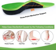 Arch Support Shoe Inserts for Women Men Pain Relief Plantar Fasciitis Insoles US