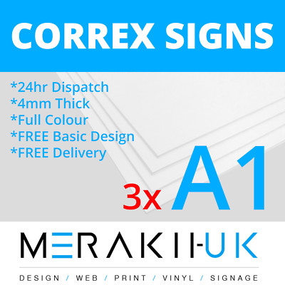 4mm White Fluted Correx Display Board. Pack Of 4. Available In Assorted - Foto 8