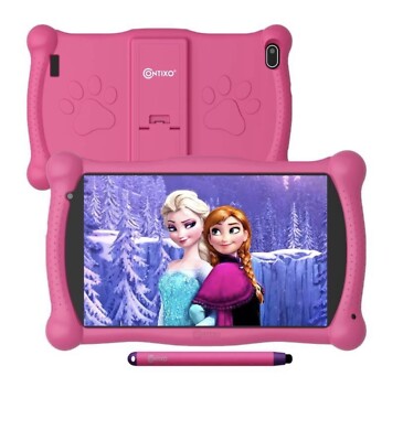 kids tablet with teacher approved apps  ($150 value ) contixo 7 inch  ips  hd
