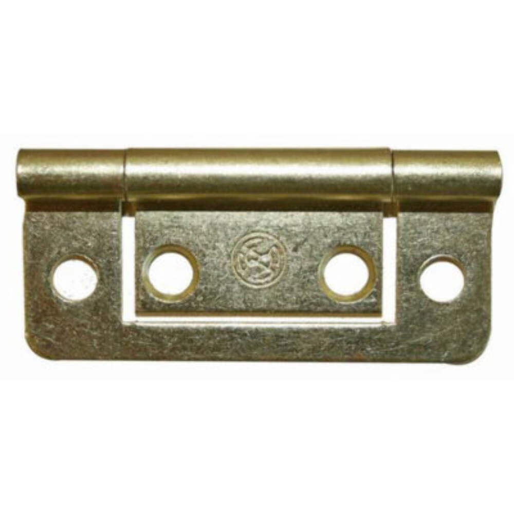 W4 38Mm 1.5 Flush Hinge Brass Finish 2 Pack