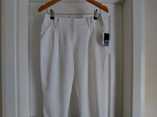 Trousers “Atmosphere”Without Belt White Colour Size: 8 ( UK ) Eur 36 - Foto 2 di 14