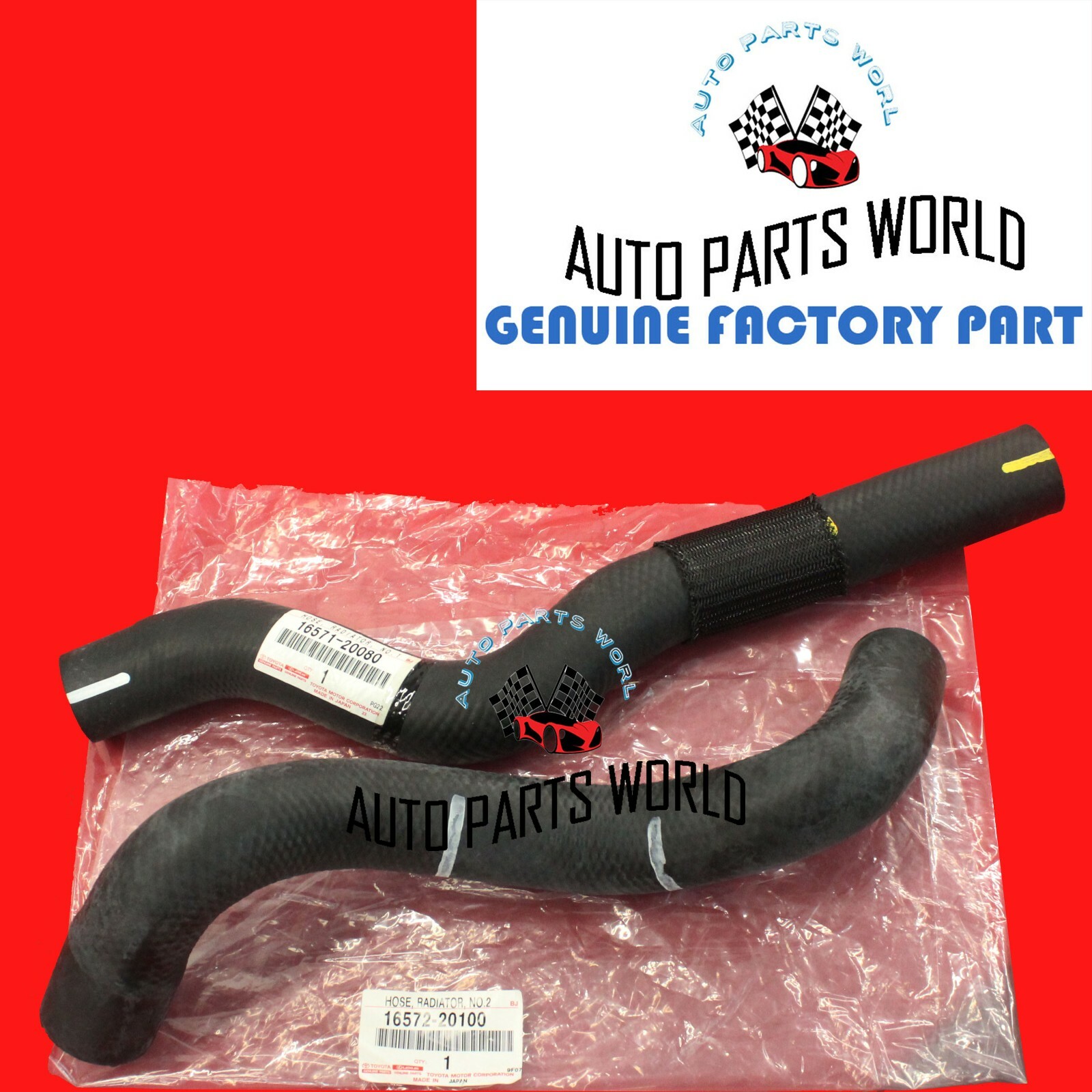 NEW GENUINE OEM LEXUS 2004-2006 RX330 UPPER & LOWER COOLANT RADIATOR HOSE SET