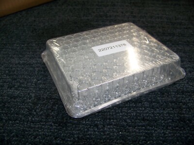 Lot of 100 Fisher Brand Clear Large Opening Crimp Top FB4011-1 03