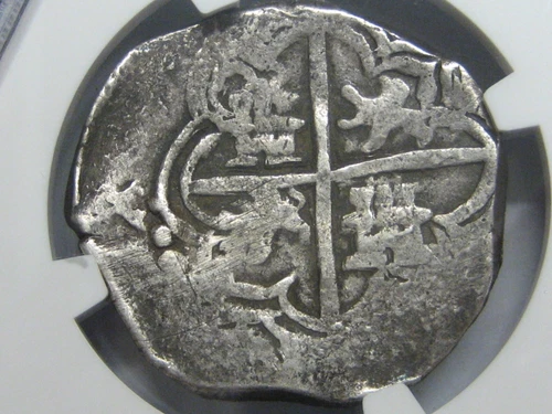 1598-1621 POTOSI 4 REAL COB NGC VF PHILIP III BOLIVIA SILVER COLONIAL ERA 1600s