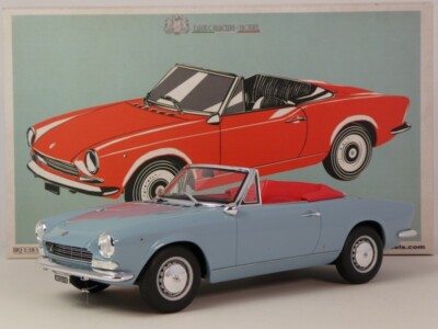 Laudoracing Fiat 124 Sport Spider Hellblau 1968 1/18 LM172C