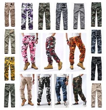 BACKBONE Mens Military Tactical BDU Camouflage Pants Casual Cargo Pants Trousers
