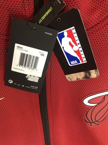 NIKE THERMA FLEX Miami Heat 🏀 NBA Hoodie Jacket NWT Size 2XL-TALL Mens - Picture 5 of 12