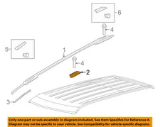 SUPPORT - Roof Rack LH GENUINE FORD BB5Z-7855141-AA  11-15 Explorer