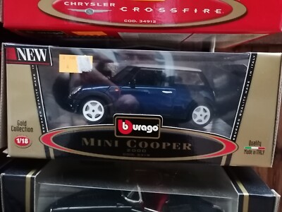 BURAGO 1:18 Modellauto Mini Cooper von 2000    Neu und Originalverpackt