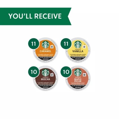 Starbucks Naturally Flavored Variety Pack Keurig K-Cup Coffee Pods  - 42ct