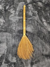 Hearth Broom Natural Straw Craft Whisk Broom Handle Wall Hanging Fall Decor