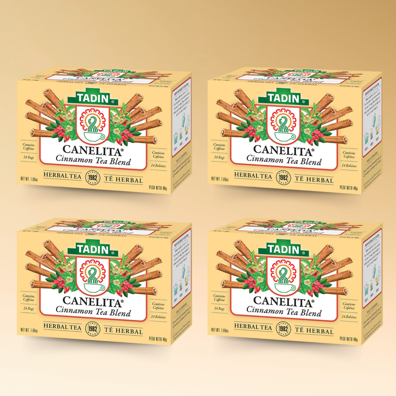 Tadin Canelita Cinnamon Herbal Tea, 24 Bags 1.69 fl oz &ndash; W