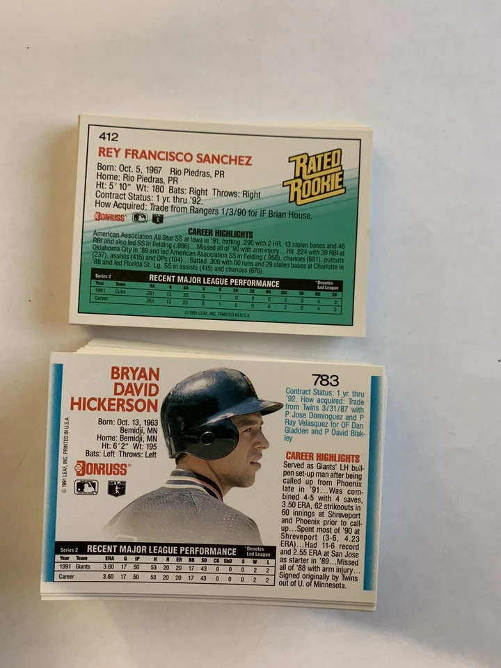 1992 Donruss Baseball Pick Your Card RC/VETS/Stars - Image 4 of 4