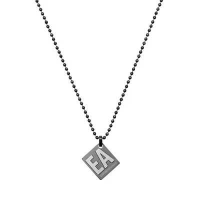 Collier Homme EMPORIO ARMANI EGS2754060 Acier inoxydable Noir - Photo 1/2