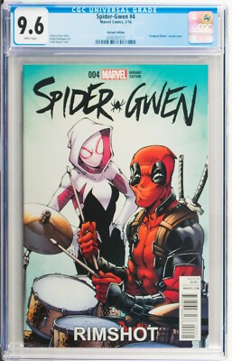 Spider-Gwen (2016) #4 CGC 9.6 Nauck Deadpool Rimshot Variant Cover