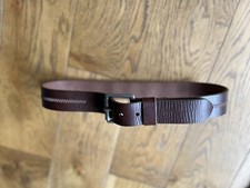 Superdry men’s Leather Belt, Size small, Brown, New