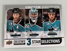 2008-09 Upper Deck Collector's Choice Reserve Silver Joe Thornton Evgeni Nabokov