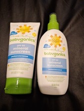 Babyganics Lot Of 2 Spf 50 Spray And Lotion