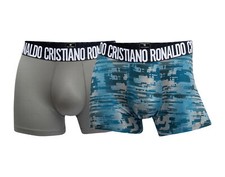Cristiano Ronaldo CR7 2-Pack Boxer Briefs Blue-Digi Men's Underwear 8502-49-421