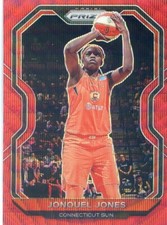 2021 Panini Prizm WNBA JONQUEL JONES #29 RUBY RED WAVE PRIZM SUN
