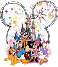 Disney World Mickey DTF Iron on Transfer