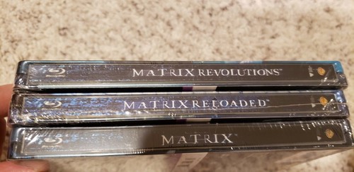 THE MATRIX TRILOGY Steelbook Blu-ray Collection RELOADED REVOLUTIONS Region-Free - Picture 3 of 3