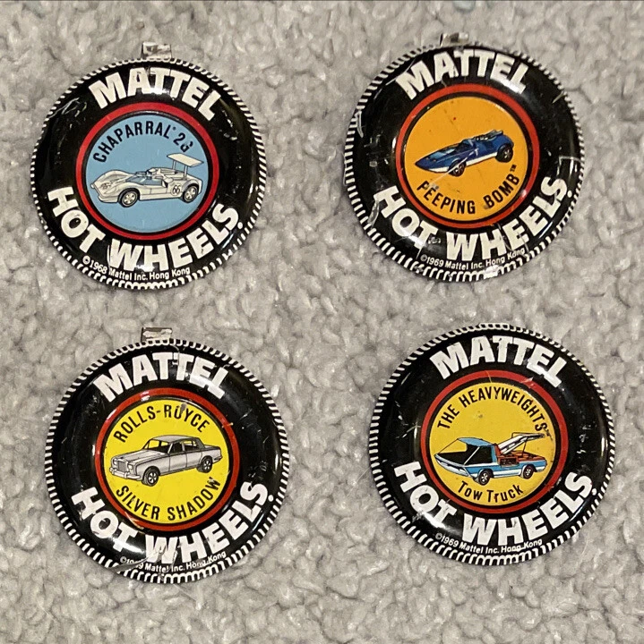 Mattel hot wheels store metal buttons