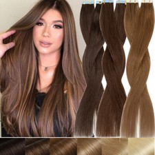 Super Invisible Tape In Seamless Glue 100 Human Remy Hair Extensions Skin Weft