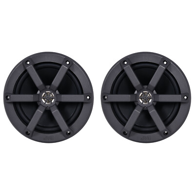 JVC CSMS620 6.5'' 100 Watt Max Marine 2-Way Black Speaker (Pair, Bulk Packaging)