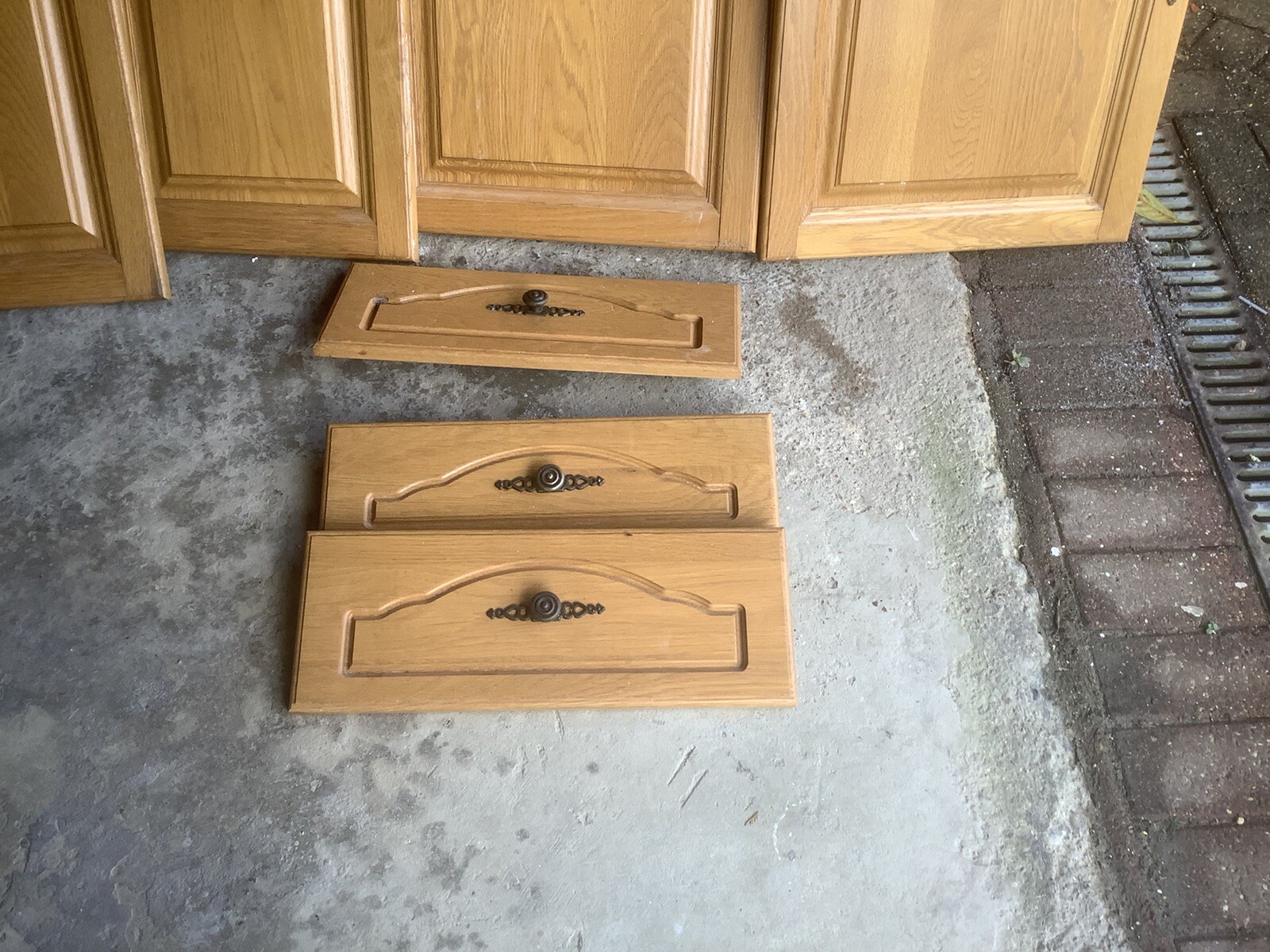 used kitchen unit doors and drawer fronts Light Oak eBay