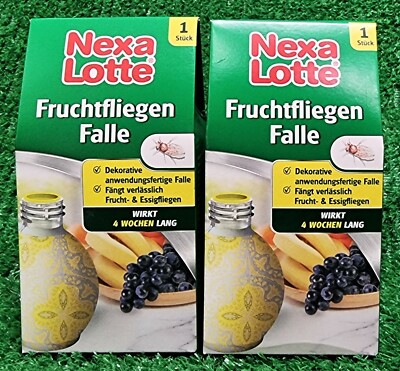 (6,95 /Stück) 2x NEXA LOTTE Fruchtfliegenfallle dekorativ Essigfliegen Versand0 