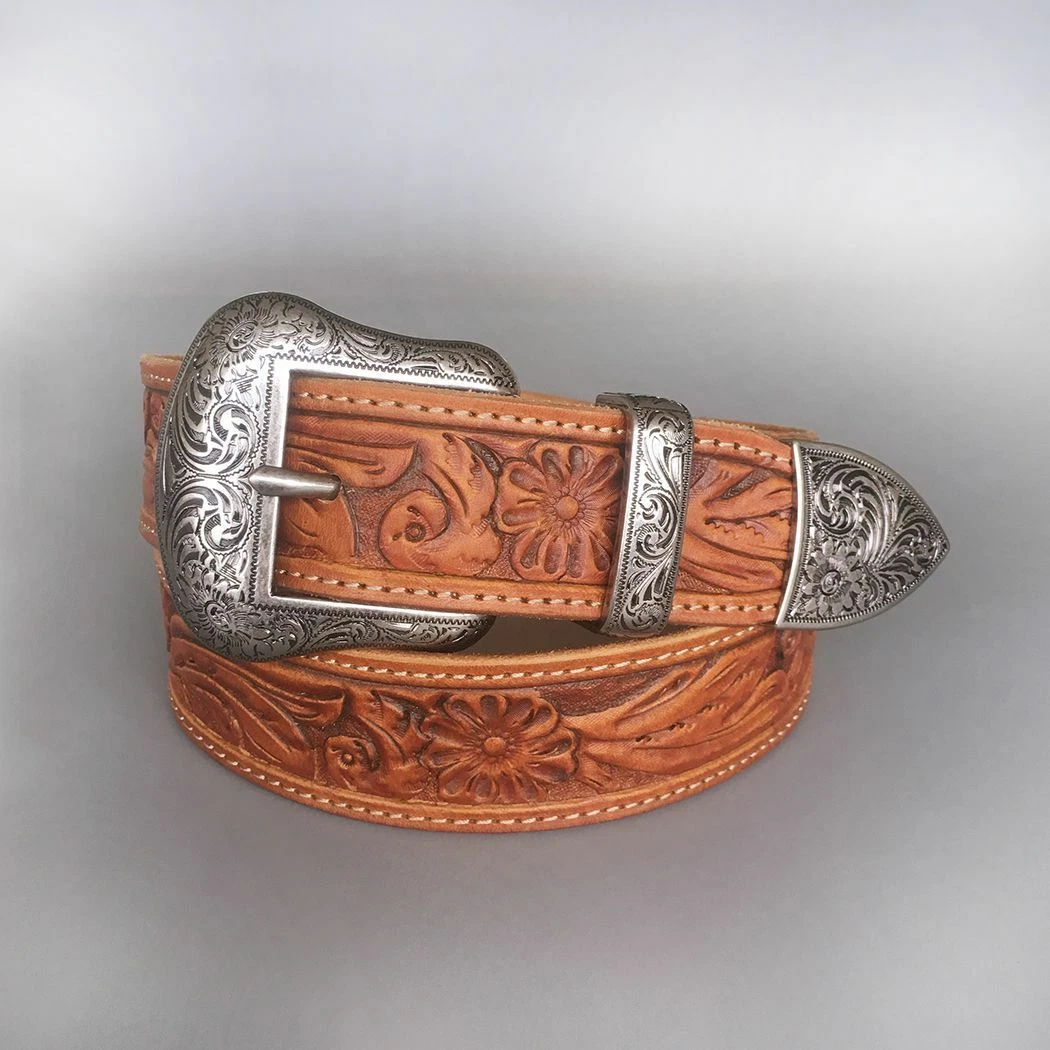 Western style cheap belts and buckles