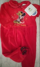 Tutina Natalizia Rosso Disney Minnie Il Mio Primo Natale Nuovo Con Cartellino 