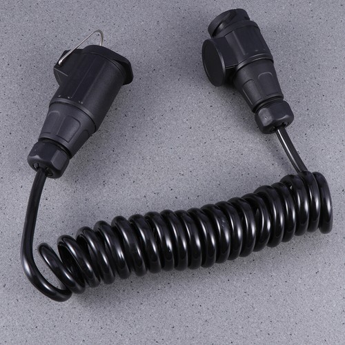 12 V Trailer Plug Cord Tow Wiring Connector Electrical Spring Coiled Cable - 第 2/11 張圖片
