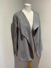 The White Company knit cardigan 14 VGC waterfall open front wool blend