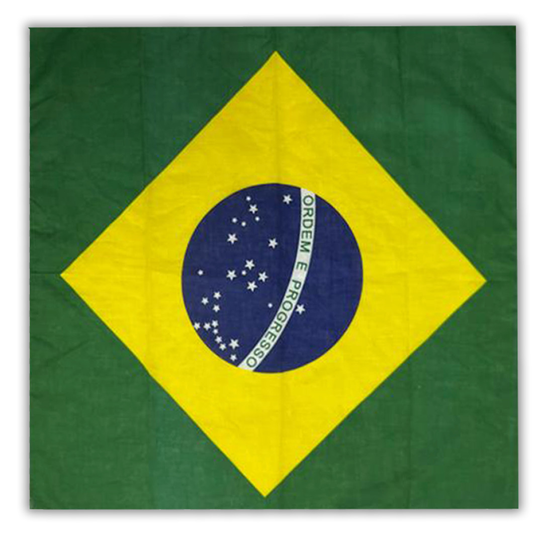 Carnival Country Flag Deluxe Aura Brazil Bandana– Bold Brazilian Flag Head Scarf