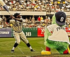 BN43 Andrew McCutchen With A Mascot 8x10 11x14 16x20 Oil Painting Photo