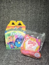 2000 McDonald s Happy Meal Box W/New In Package Furby Tiger Toy 2- Clip It NIP