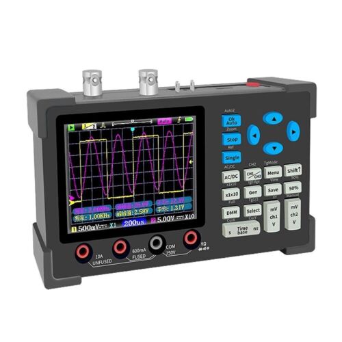 DSO3D12 3.2 Inch Digital Oscilloscope 120M Bandwidth Dual Channel Multimeter - Picture 1 of 8