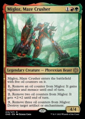 Migloz, Maze Crusher ~ Phyrexia: All Will Be One [ NM ] [ Magic MTG ]