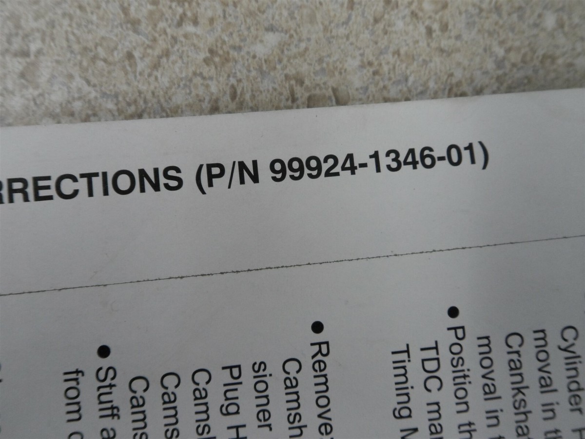 OEM Kawasaki Service Manual + Corrections 2005 ZX636-C1 ZX
