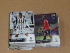 2020/21 Topps Stadium Club Chrome UEFA CHAMPIONS SOCCER COMPLETE BASE SET 1-100