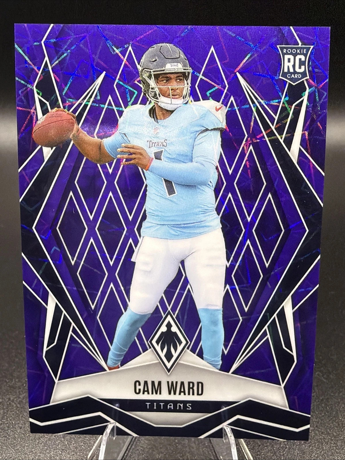 2025 Panini Phoenix - Rookies Cam Ward #194 Purple Lazer /99 (RC)