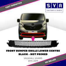 For Renault Trafic 2014-2022 Front Bumper Grille Lower Black Insurance Approved