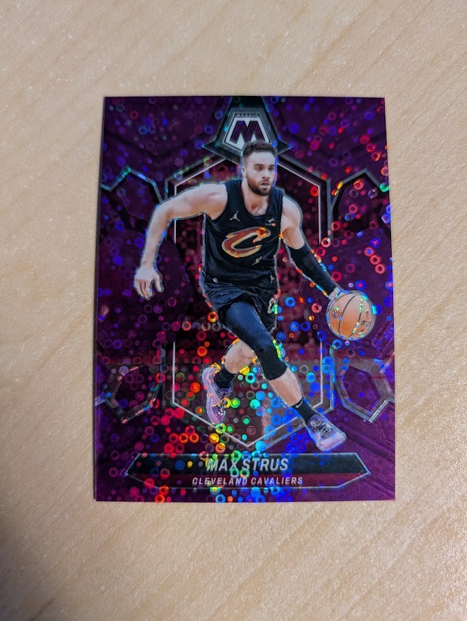 2023-24 Panini Mosaic Max Strus Fast Break Purple #/50 Cavaliers