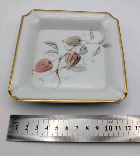 Rosenthal German Porcelain Ashtray Dish Japanese Lantern Gold Trim 1950s  - 第 7/8 張圖片